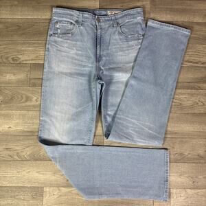 AG Adriano Goldschmied Saige High Rise Straight Jeans Light Wash sz 29